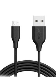 Anker 6-Feet Powerline Micro USB Charging Cable, USB Type A Male to Micro USB for Micro USB Device, Black