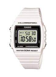 Casio Digital Watch Unisex with Resin Band, Water Resistant, W-215H-7AVEF, White-Black/Grey