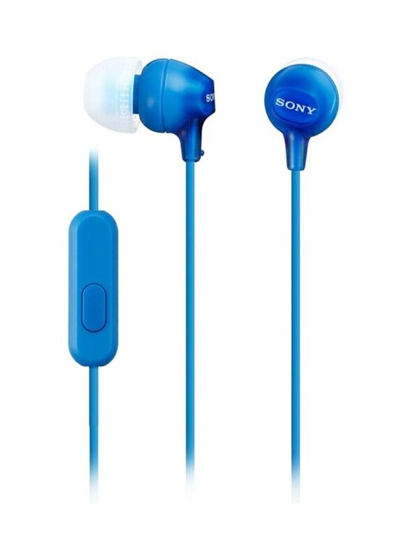 Sony Wired In-Ear Earphones with Mic, Blue