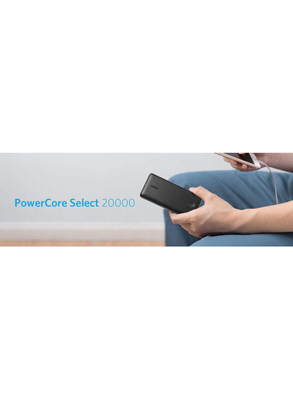 Anker 10000mAh Wired PowerCore Slim Power Bank, Black