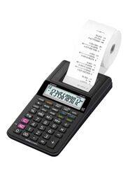 Casio 12-Digits Printing Calculator, HR-8RC-BK, Black