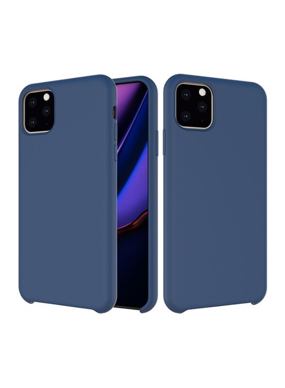 Apple iPhone 11 Pro Max Silicone Protective Mobile Phone Back Case Cover, Navy Blue