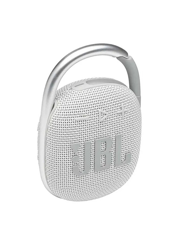 JBL Clip 4 IP67 Water Resistant Portable Bluetooth Speaker, White