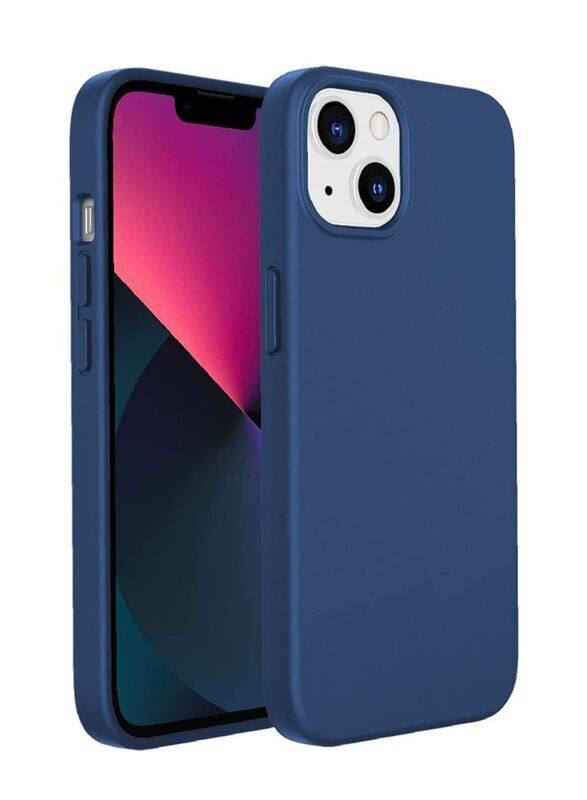 

Zolo Apple iPhone 14 Silicone Protective Mobile Phone Back Case Cover, Navy Blue