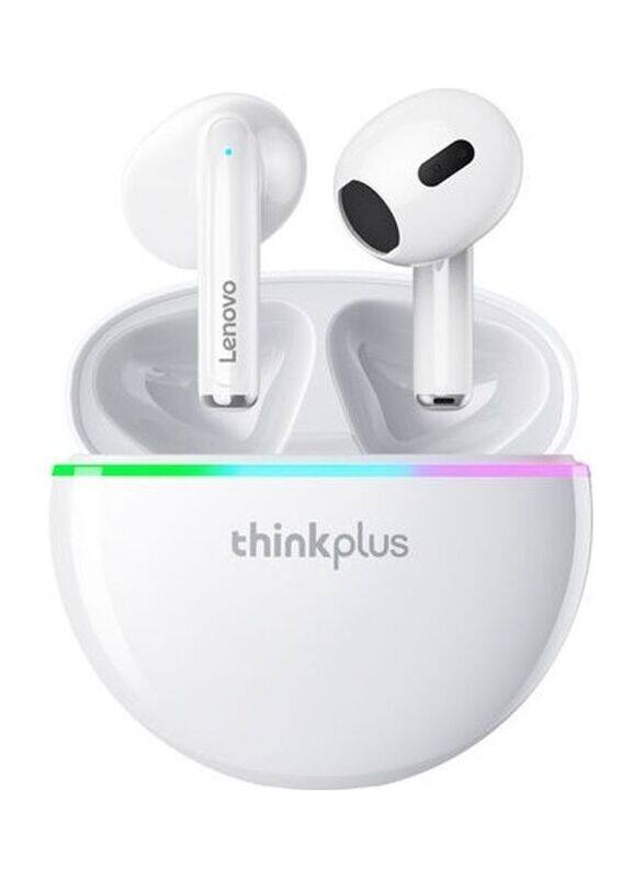 

Lenovo Thinkplus XT97 Wireless In-Ear Earbuds with Flash LED Light & Mics, White