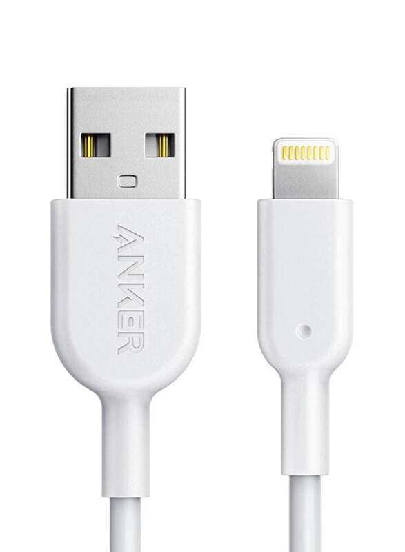 

Anker Powerline II Charging & Data Cable, USB Type A to Lightning for Apple Devices, A8434H22, White