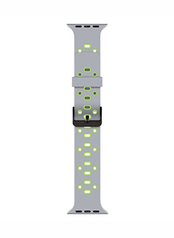 Silicone Apple Watch Series 3 Replacement Watch Band 42mm Sport Edition Strap, Grey