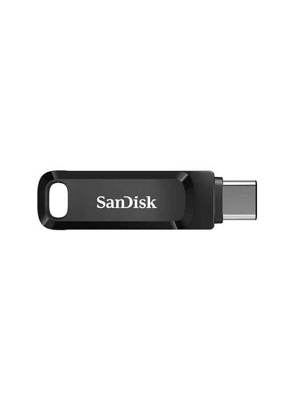 SanDisk 128GB Ultra Dual Drive Go USB Flash Drive, Black/Silver