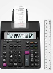 Casio 12-Digits Printing Calculator, HR-150RC, Black