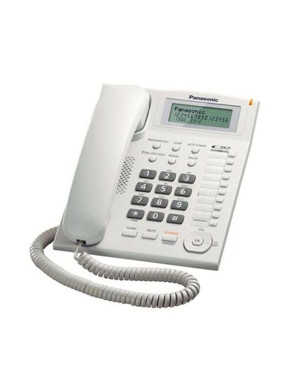 

Panasonic Corded Single Line Telephone, KX-TS880, White