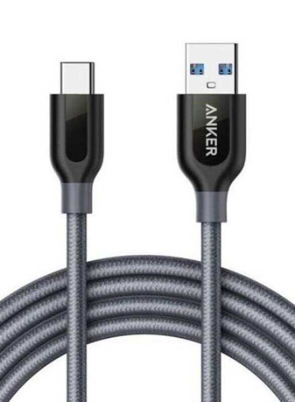 

Anker 6 Feet PowerLine+ Data Sync And Charging Cable, Grey/Black