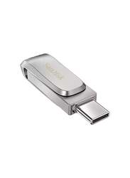SanDisk 32GB Ultra Dual USB Flash Drive, Silver
