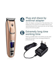 Kemei Rechargeable Waterproof Hair Clipper, PG-102, Gold