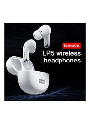 Lenovo BT5.0 Sports Wireless In-Ear Earbuds, White