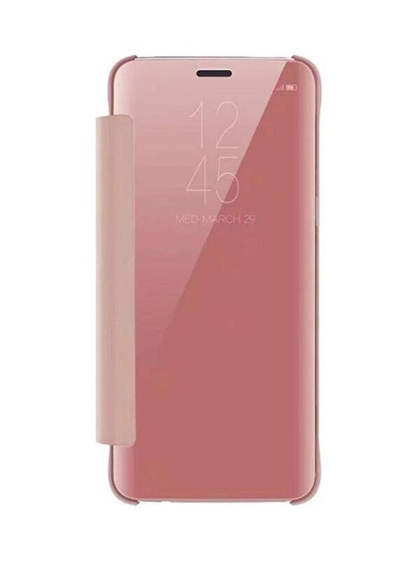 

Generic Samsung Galaxy S9+ Clear View Flip Mobile Phone Case Cover, 1552688447-7556, Rose Gold