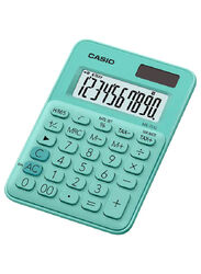 Casio 10 Digits Mini Desk Type Calculator, MS-7UC-GN, Light Green
