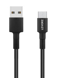 Levore 1-Meter TPE Micro USB Cable, USB Type A to Micro USB for Smartphones/Tablets, Black