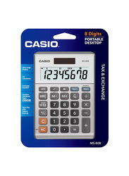 Casio 8-Digits Financial and Business Calculator, MS-80B, Silver/Grey