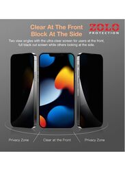 Zolo Apple iPhone 13 Pro Max Anti-Spy Privacy 9D Tempered Glass Screen Protector, Black