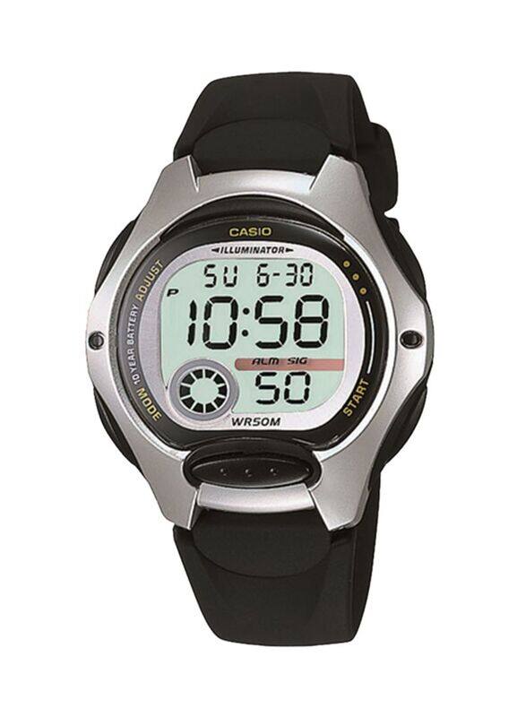 

Casio Digital Watch for Women with Resin Band, Water Resistant, LW-200-1A, Black-Grey