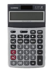 Casio Basic Calculator, AX-120ST, Black/Silver