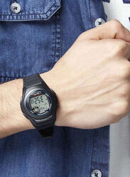 Casio Men's Silicone Digital Watch 40mm Smartwatch, Black