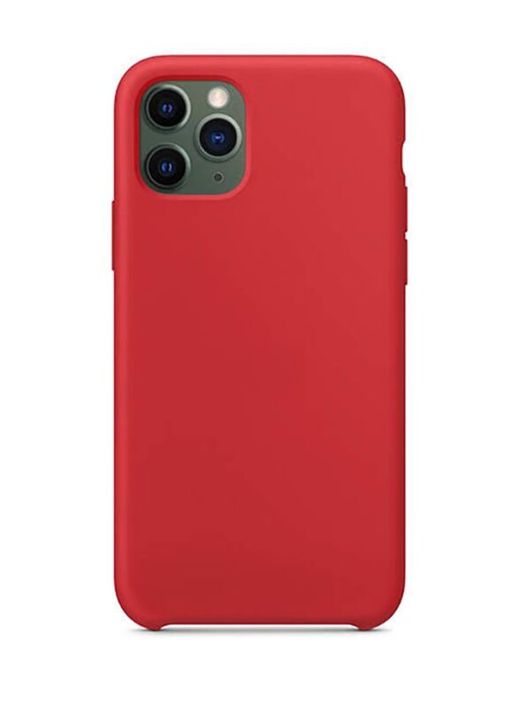 Apple iPhone 11 Pro Max Silicone Protective Mobile Phone Back Case Cover, ipcc-007, Red