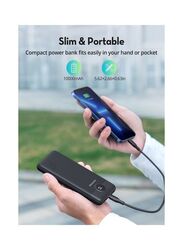 Promate 10000mAh Wired Compact Smart Power Bank, Blue