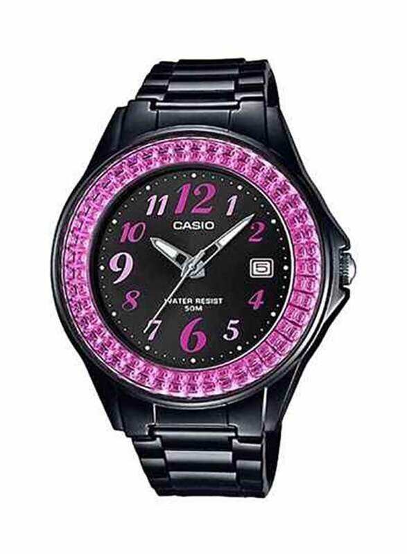 

Casio Enticer Analog Watch for Women with Resin Band, Water Resistant, LTP-1314D-5AVDF, Black