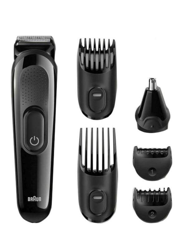 Braun 6-In-1 Perfect Look Face & Head Trimming Kit, MGK3020, Black