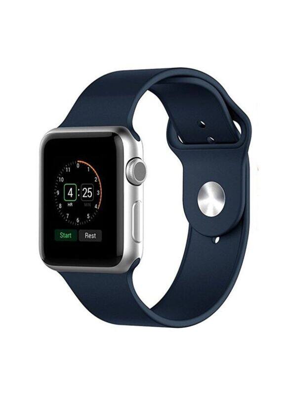 

Silicone Sport Replacement Wristband Strap for Apple Watch 38mm, Dark Blue