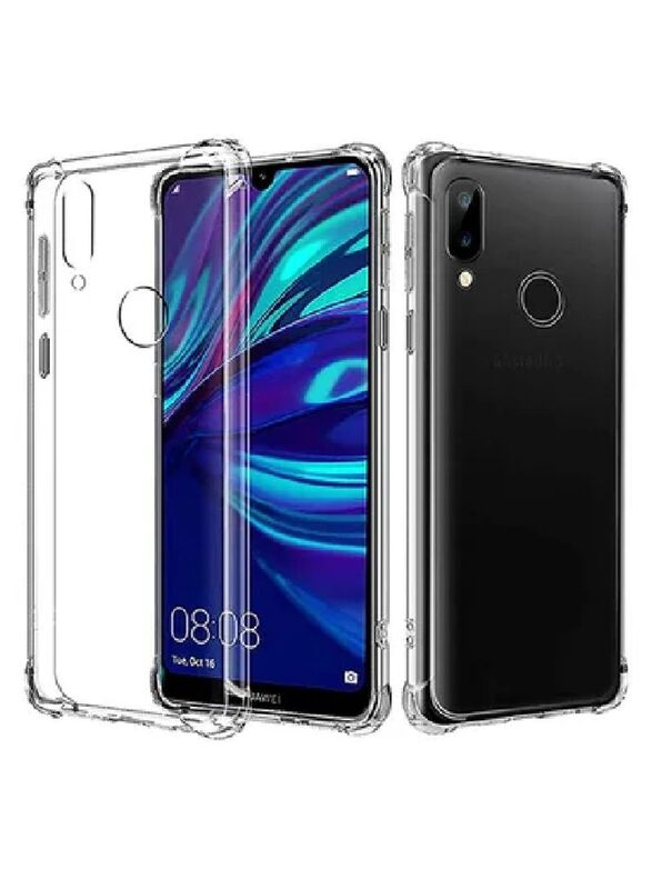 Zolo Huawei Y7 Soft TPU Silicon Shockproof Slim Mobile Phone Back Case Cover, Clear