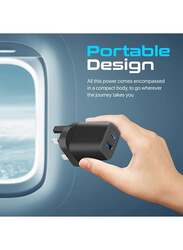 Promate Multi-Port Wall Charger, Black