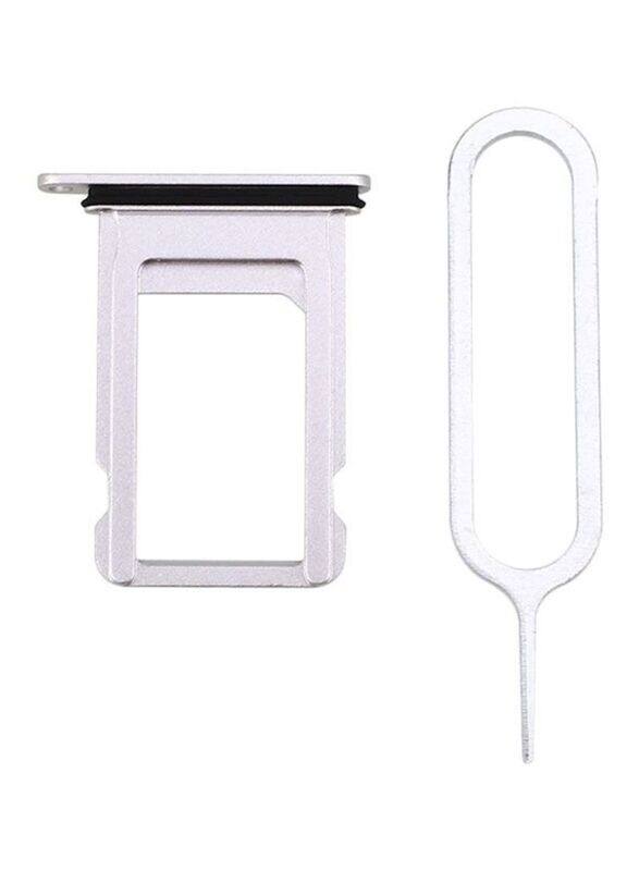 

Generic Mobile Phone Sim Card Tray with Ring Eject Pin Key for Apple Iphone 7, Silver