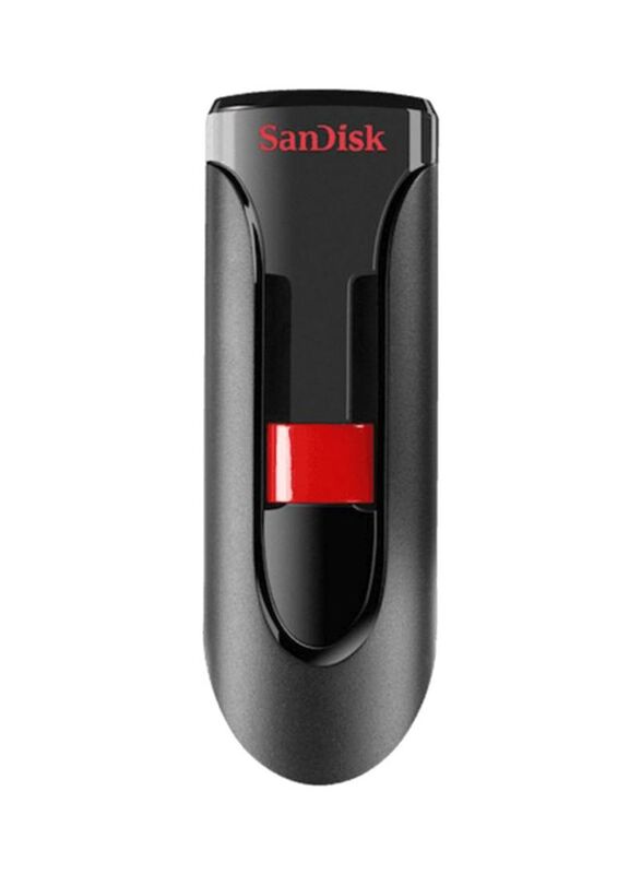 SanDisk 32GB Cruzer Glide USB Flash Drive, Black/Red