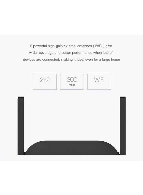 Xiaomi Mi Wi-Fi Range Extender Pro Wifi Repeater Network Expander Pro 300M XINNUO MM-1 / R03, Black