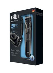 Braun Beard Trimmer with Attachment, BT3020, Black/Grey