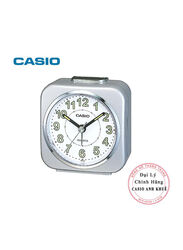Casio Square Shape Analog Alarm Clock, Silver