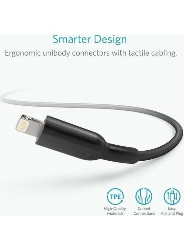 Anker PowerLine II Charging & Data Cable, USB Type A to Lightning for Apple Devices, A8434H12, Black