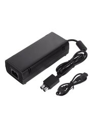 Wired 220V Power Supply Adapter for Xbox 360 Slim, Black