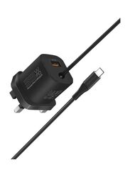 Promate Super Speed Wall Charger, Black