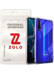 Zolo Huawei Nova 5T Shockproof Slim Soft TPU Silicone Mobile Phone Case Cover, Clear