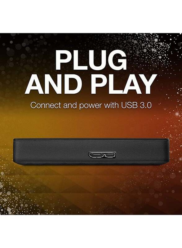 Seagate 2TB HDD Expansion External Portable Hard Drive, USB 3.0, Black