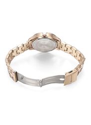 Curren Analog Wrist Watch for Women with Stainless Steel Band, Water Resistant, Rose Gold