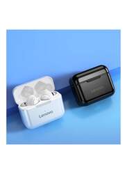 Lenovo QT82 TWS Wireless In-Ear Noise Cancelling Earbuds with Waterproof Charging Box, Black