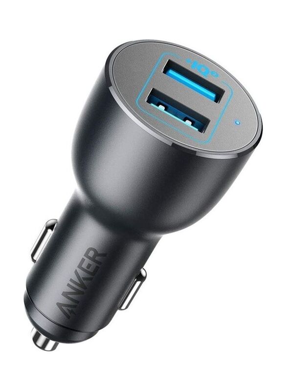 Anker Dual Port Quick Charge 3.0 Car Charger, A2729H11, Black