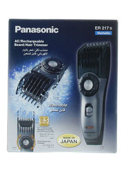 Panasonic Rechargeable Beard & Hair Trimmer, Silver/Black