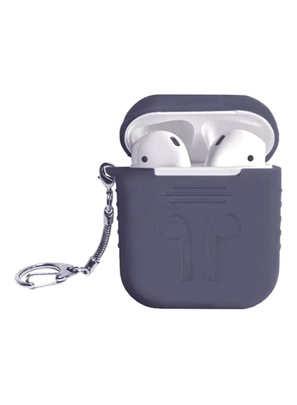 Apple AirPods Protective Cover with Holder, 1551213921-6845, Grey