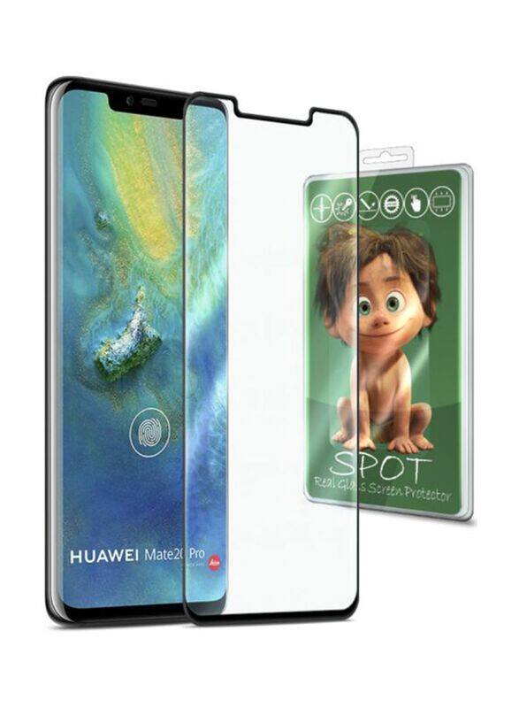 Huawei Mate 20 Pro Tempered Glass Screen Protector, Clear/Black