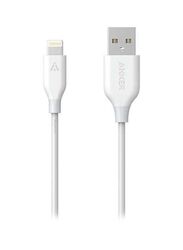 Anker 3-Feet PowerLine + Data Sync Charging Cable, White